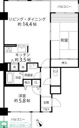 グリーンパーク横須賀中央の物件間取画像